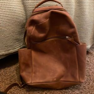 Able leather backpack